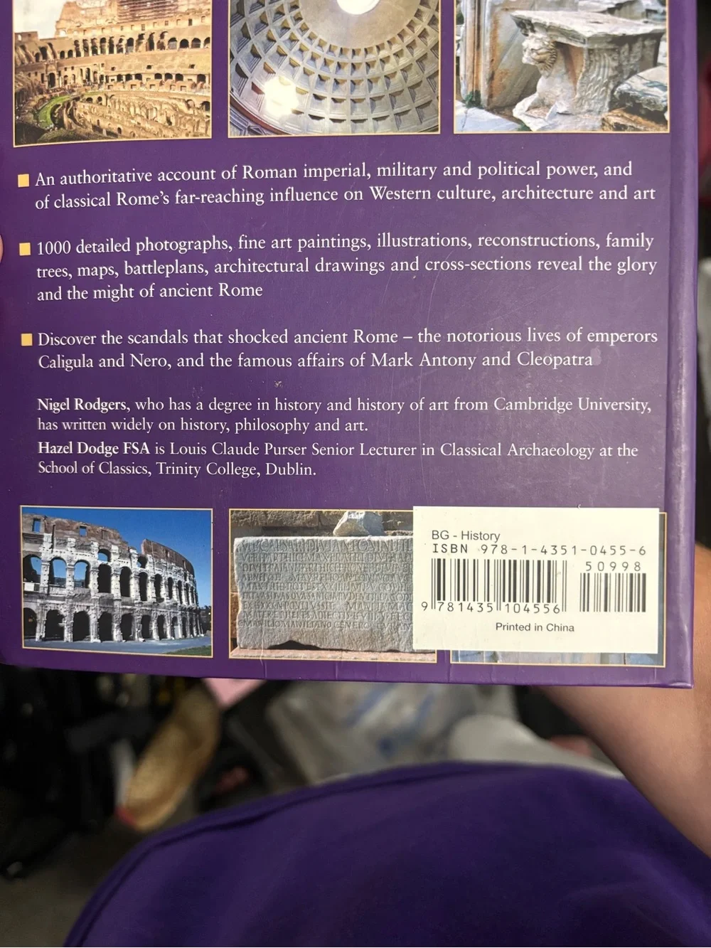 Nigel Rodgers Roman Empire HC Illustrated History Ancient Rome Metro Books